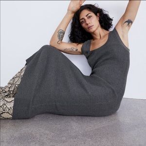 Grey maternity knit dress from Zara
